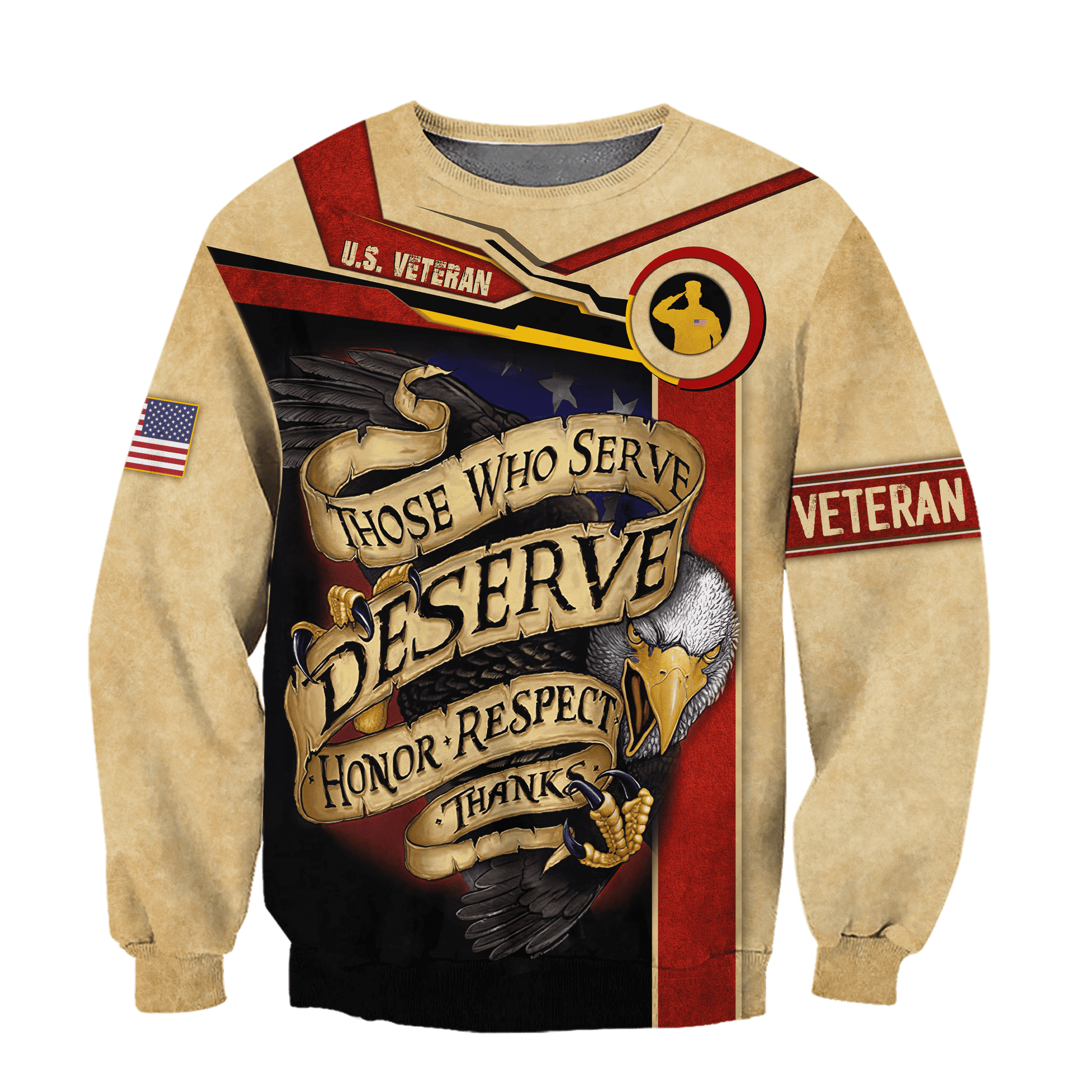 Those Who Serve Deserve Honor Respect Thanks - Polo With Pocket , Gifts for veterans