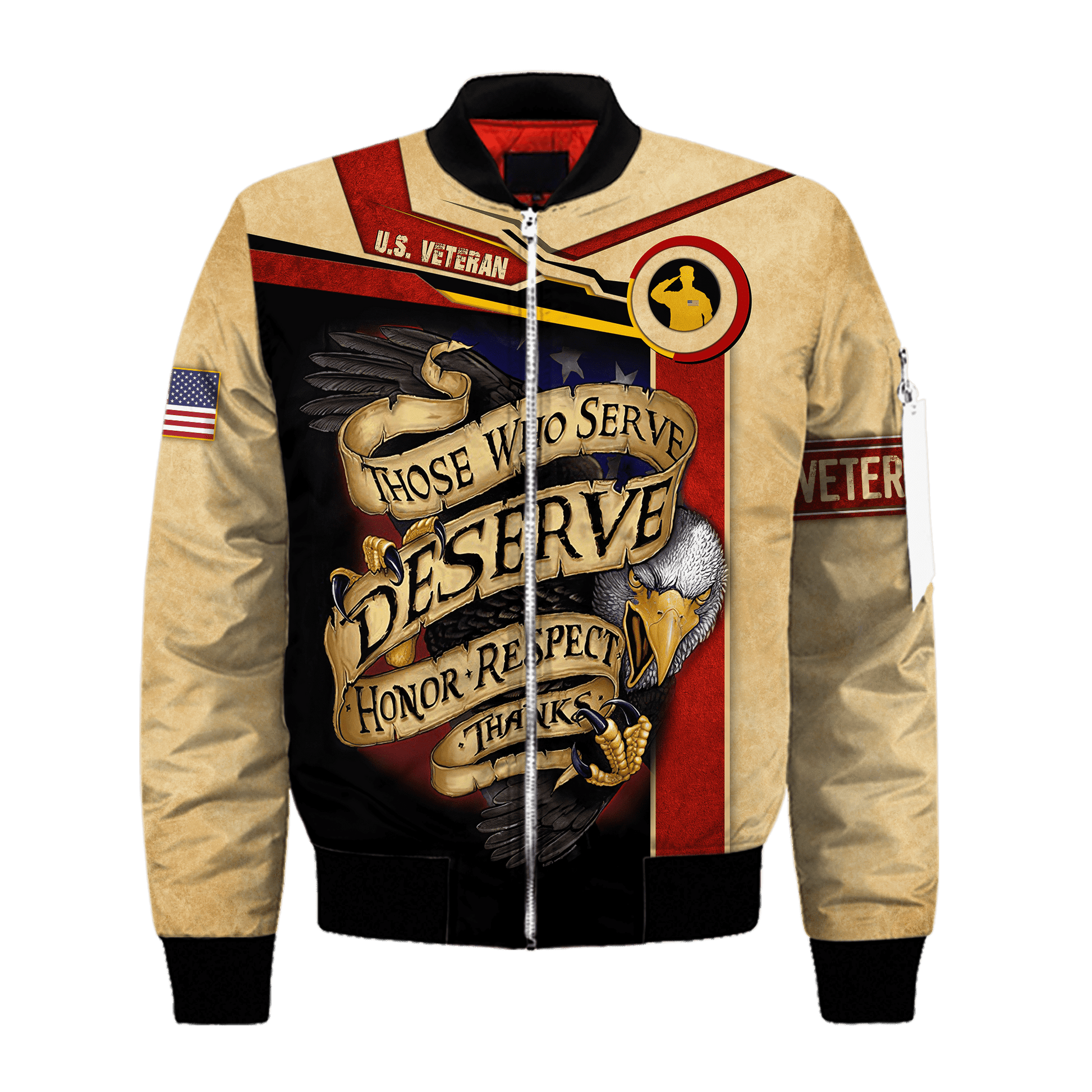 Those Who Serve Deserve Honor Respect Thanks - Polo With Pocket , Gifts for veterans