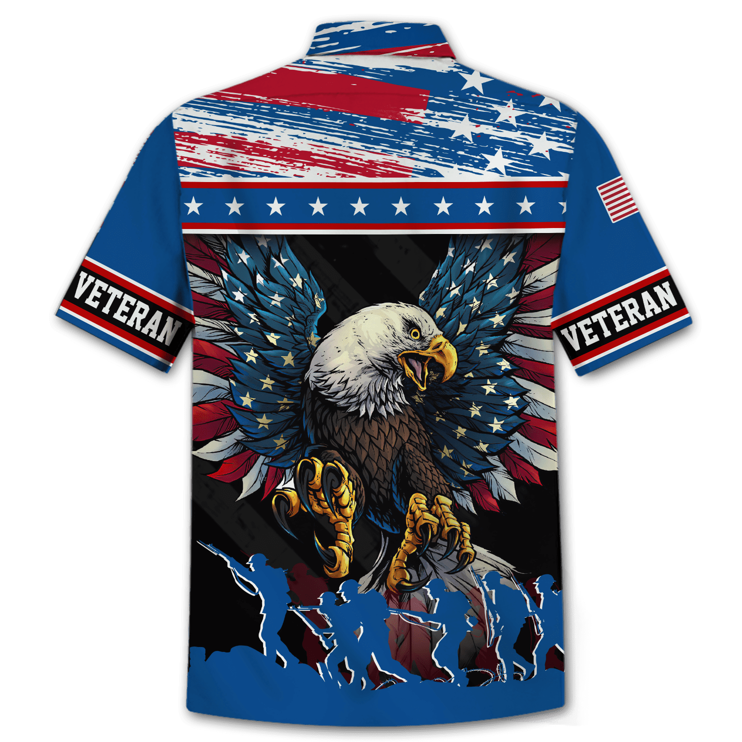 Eagle Soldier Honor The Fallen - Polo With Pocket , Gifts for veterans