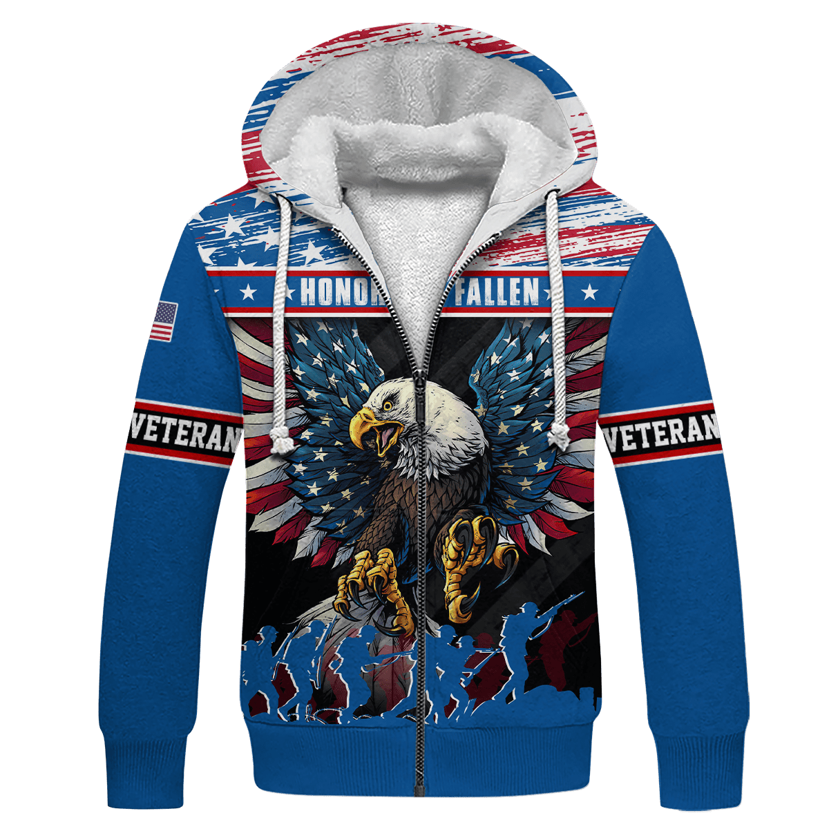 Eagle Soldier Honor The Fallen - Polo With Pocket , Gifts for veterans