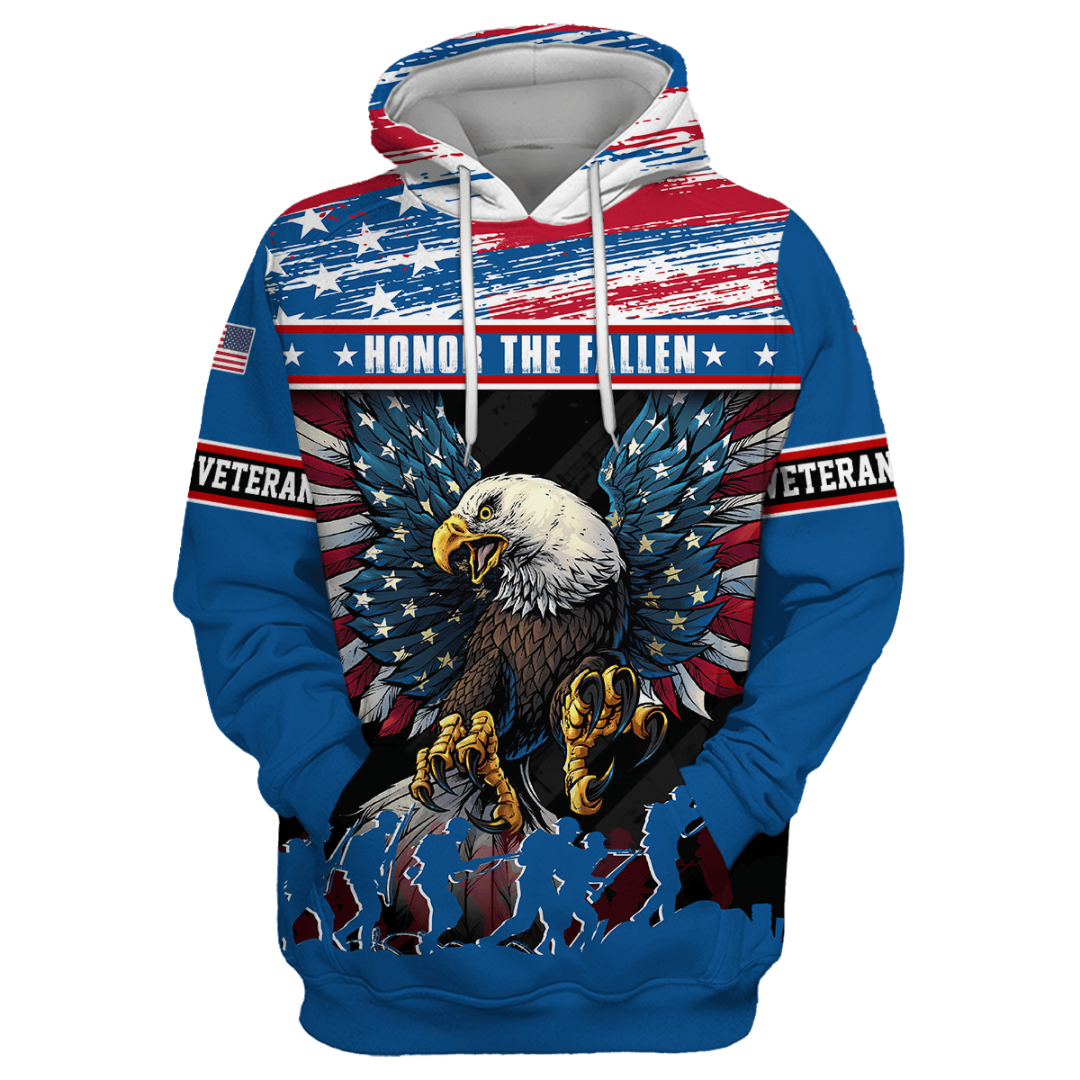 Eagle Soldier Honor The Fallen - Polo With Pocket , Gifts for veterans