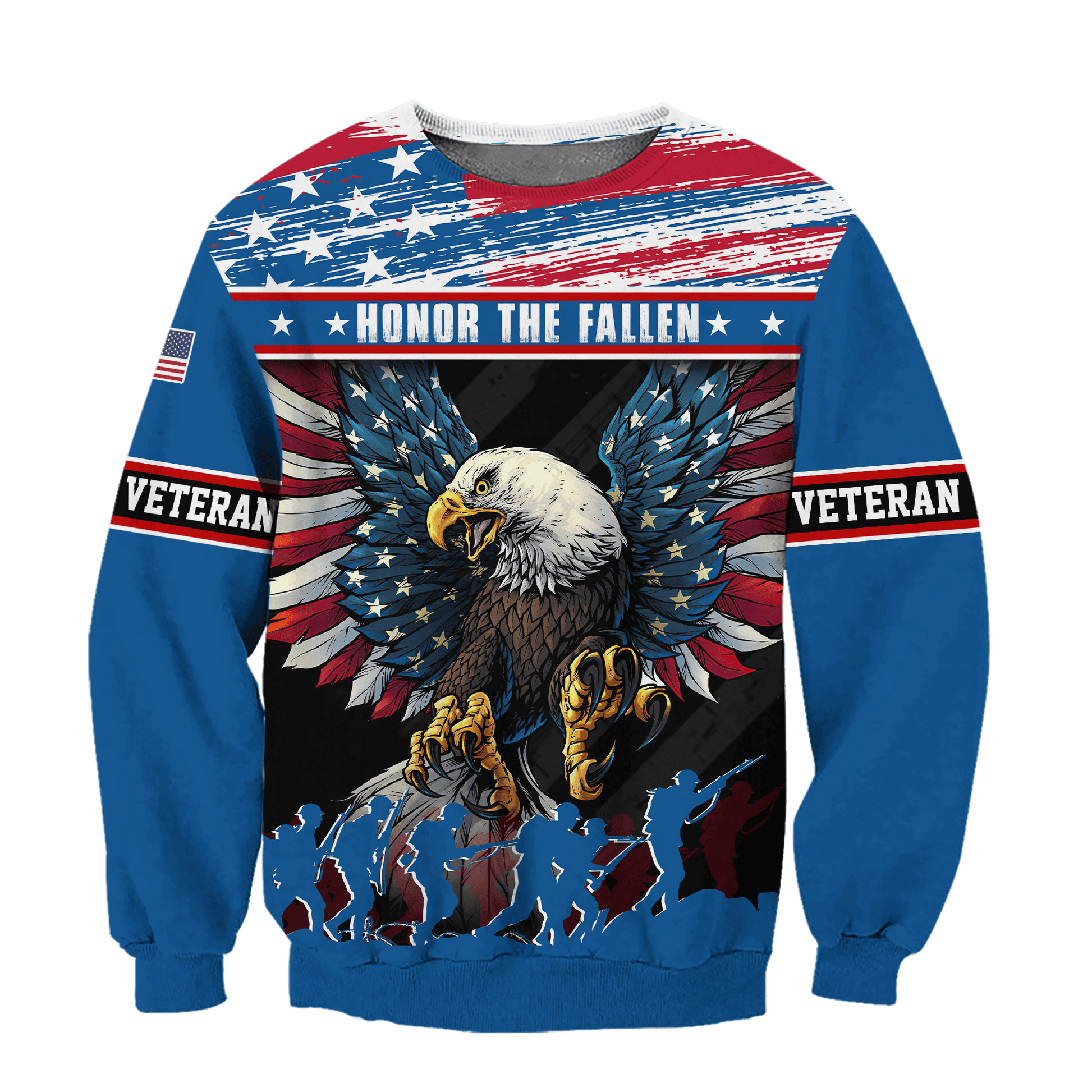 Eagle Soldier Honor The Fallen - Polo With Pocket , Gifts for veterans