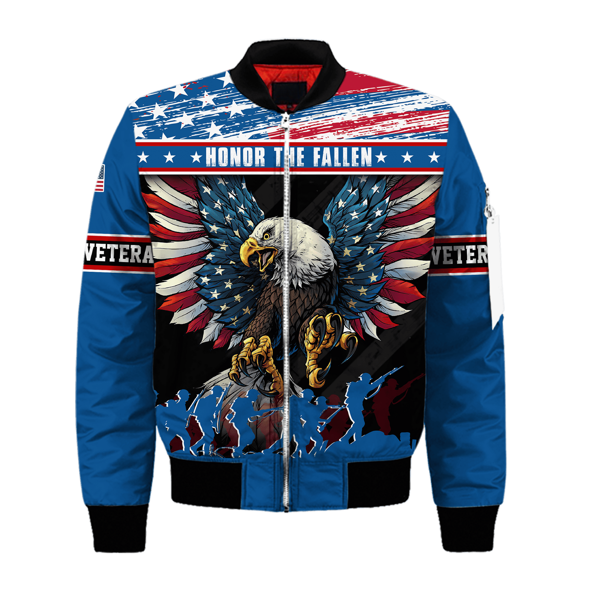 Eagle Soldier Honor The Fallen - Polo With Pocket , Gifts for veterans