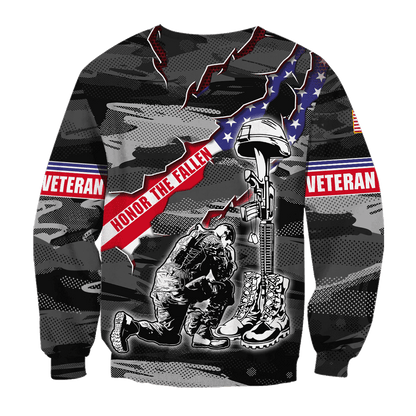 US Veteran Honor The Fallen Memorial Day - Polo With Pocket , Gifts for veterans