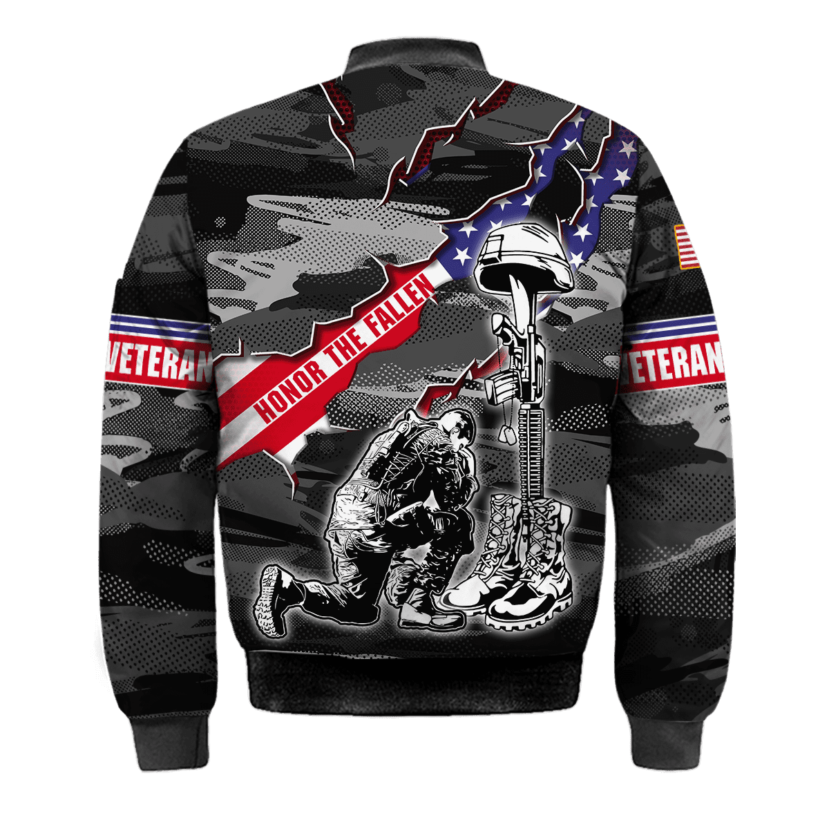 US Veteran Honor The Fallen Memorial Day - Polo With Pocket , Gifts for veterans