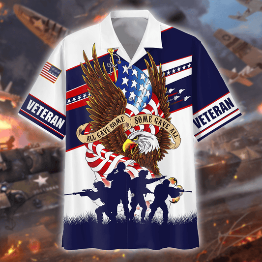 Memorial Day - All Gave Some Some Gave ALL - Hawaiian Shirt , Gifts for veterans, easychoo.com