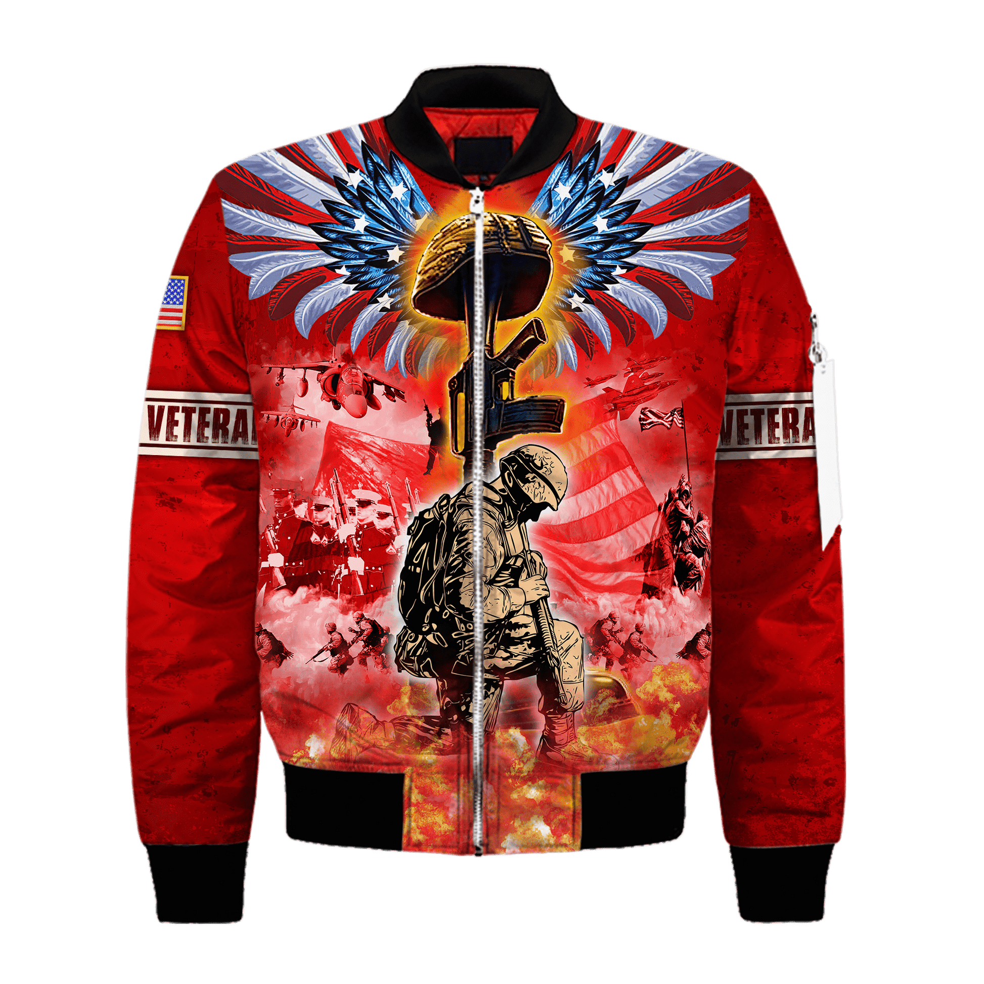 US Veteran - Freedom Is Not Free - Polo With Pocket , Gifts for veterans