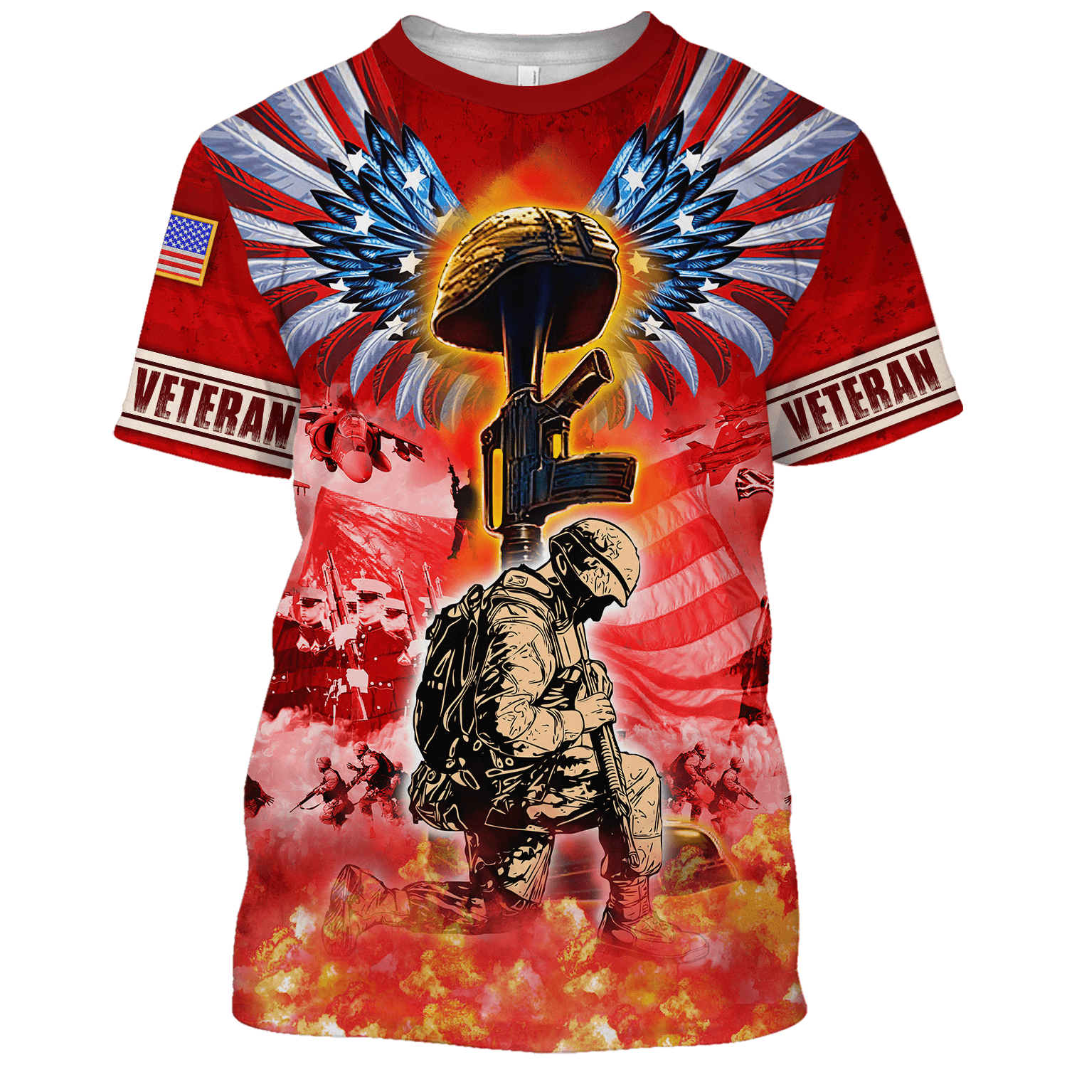 US Veteran - Freedom Is Not Free - Polo With Pocket , Gifts for veterans