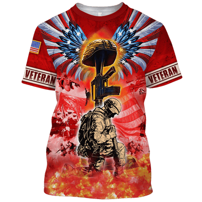 US Veteran - Freedom Is Not Free - Polo With Pocket , Gifts for veterans