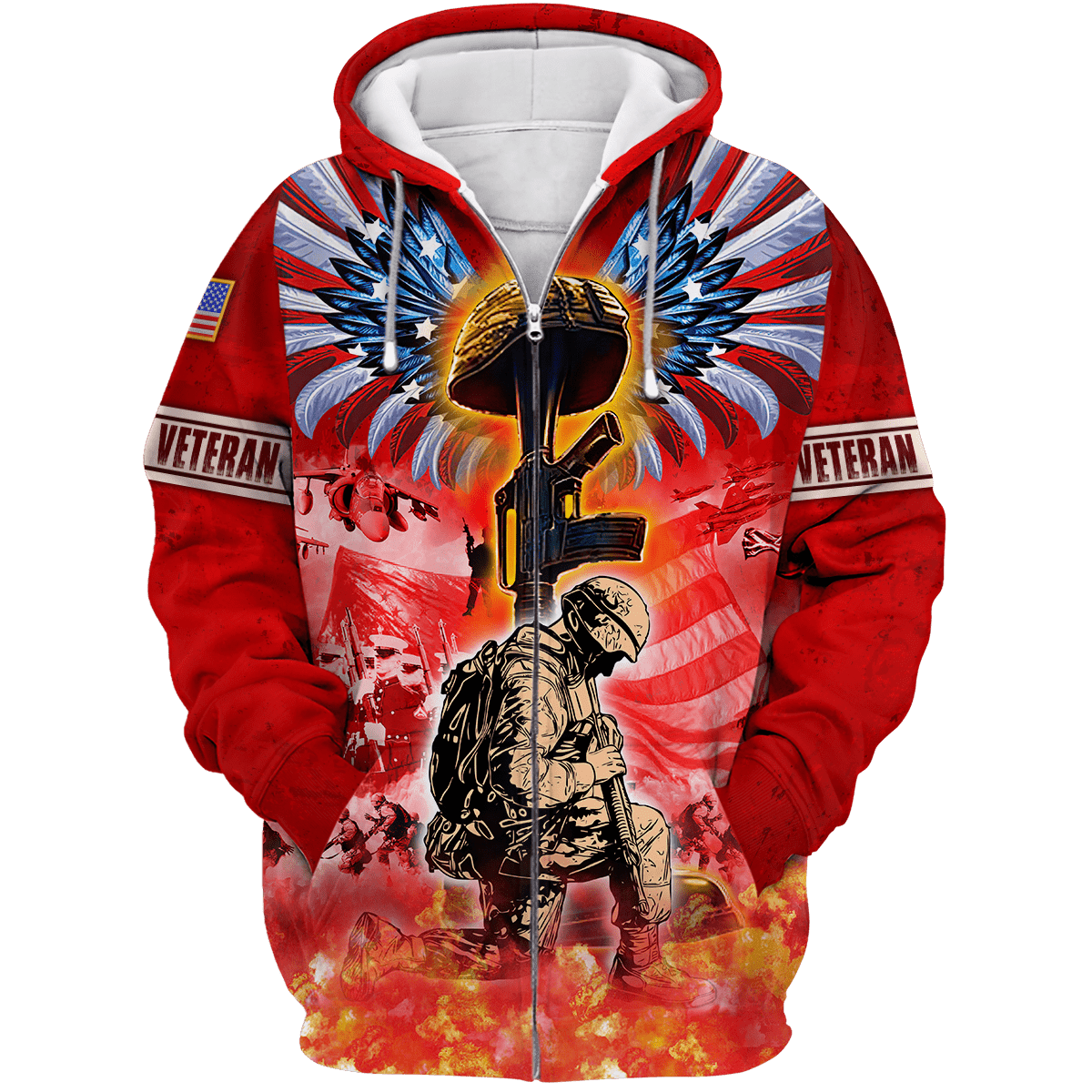 US Veteran - Freedom Is Not Free - Polo With Pocket , Gifts for veterans