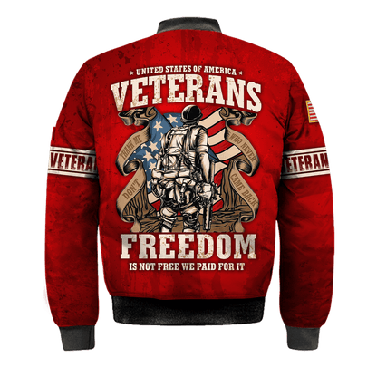 US Veteran - Freedom Is Not Free - Polo With Pocket , Gifts for veterans