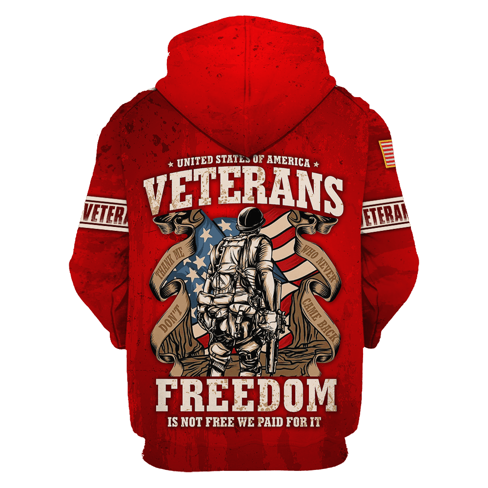 US Veteran - Freedom Is Not Free - Polo With Pocket , Gifts for veterans