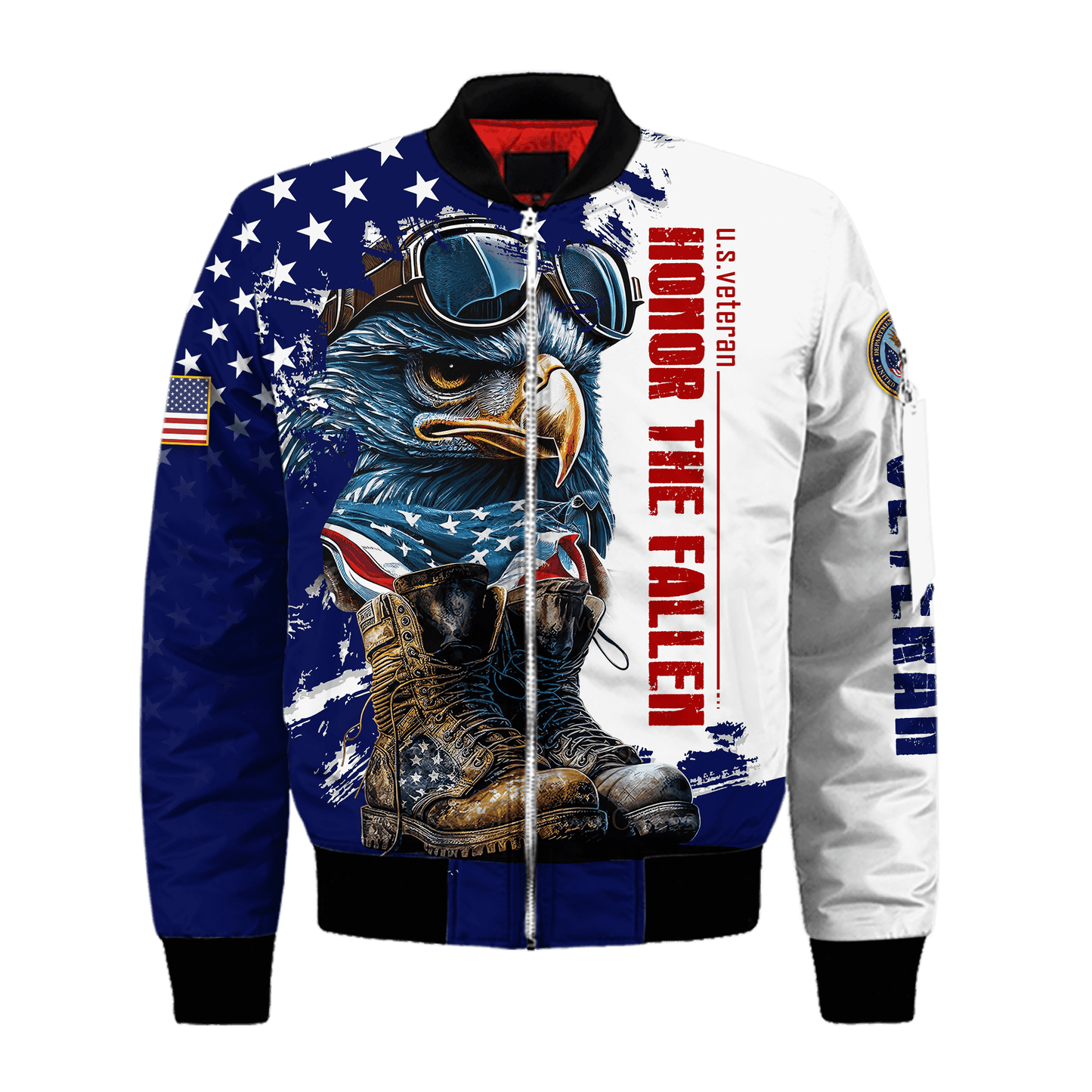 US Veteran - Veteran Day Is For Them Zip Hoodie 3D , Gifts for veterans