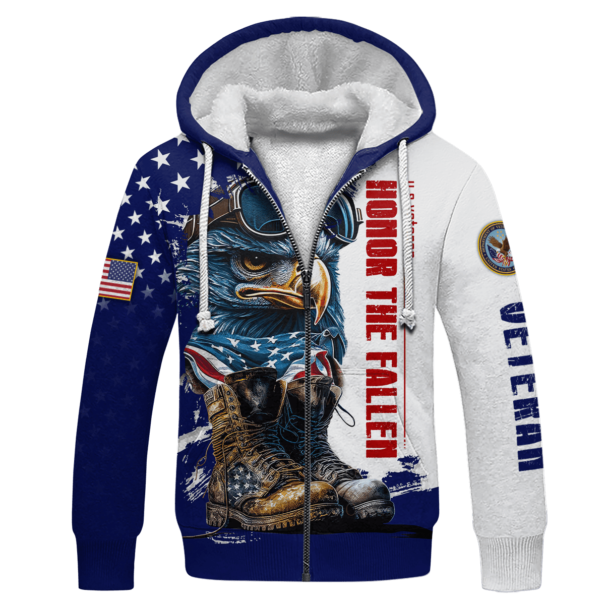 US Veteran - Veteran Day Is For Them Zip Hoodie 3D , Gifts for veterans