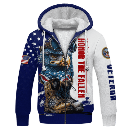 US Veteran - Veteran Day Is For Them Zip Hoodie 3D , Gifts for veterans