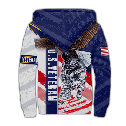US Veteran - Veteran Day Is For Them Zip Hoodie 3D , Gifts for veterans