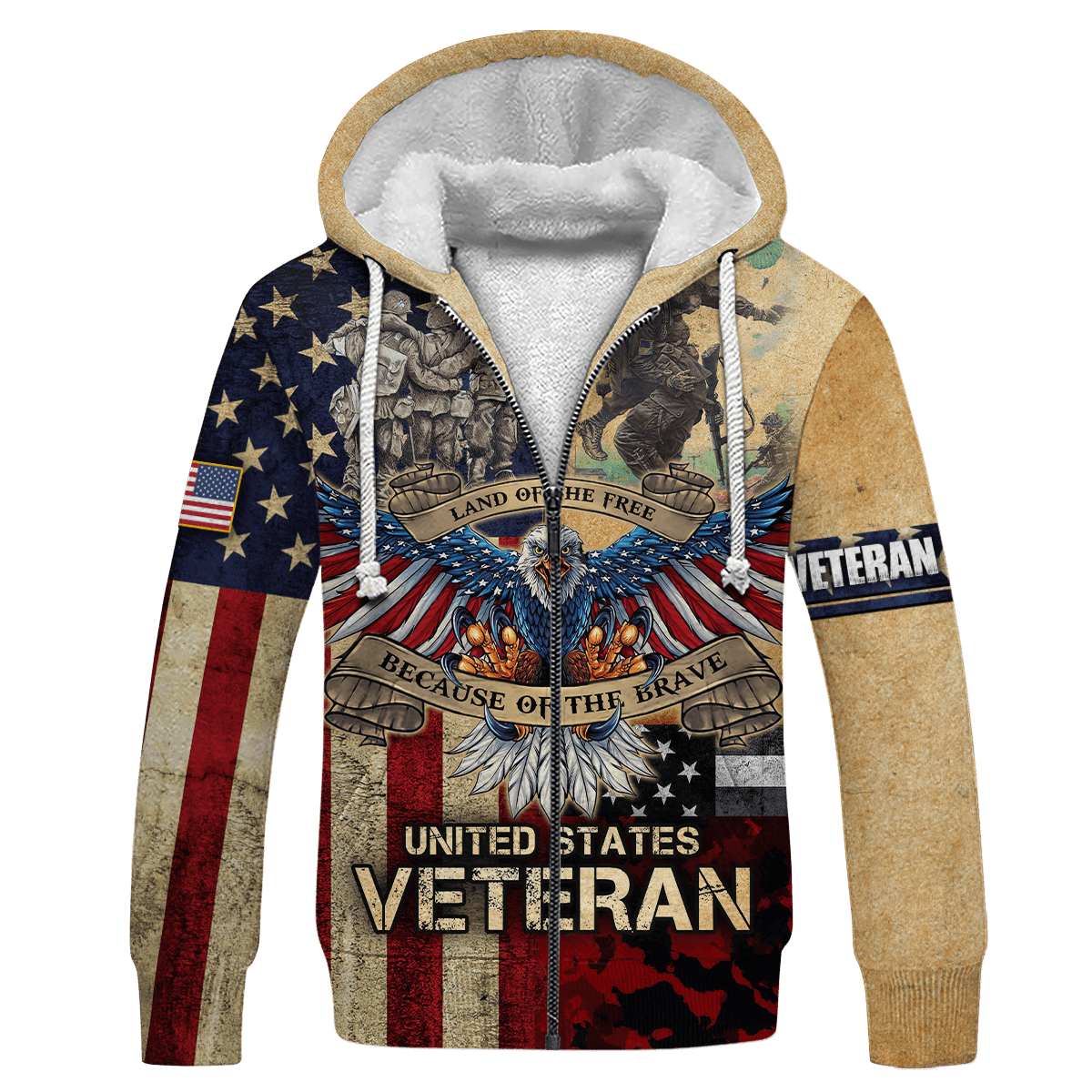 Veteran - Veteran Day Is For Them Zip Hoodie 3D , Gifts for veterans