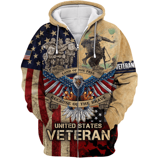 Veteran - Veteran Day Is For Them Zip Hoodie 3D , Gifts for veterans