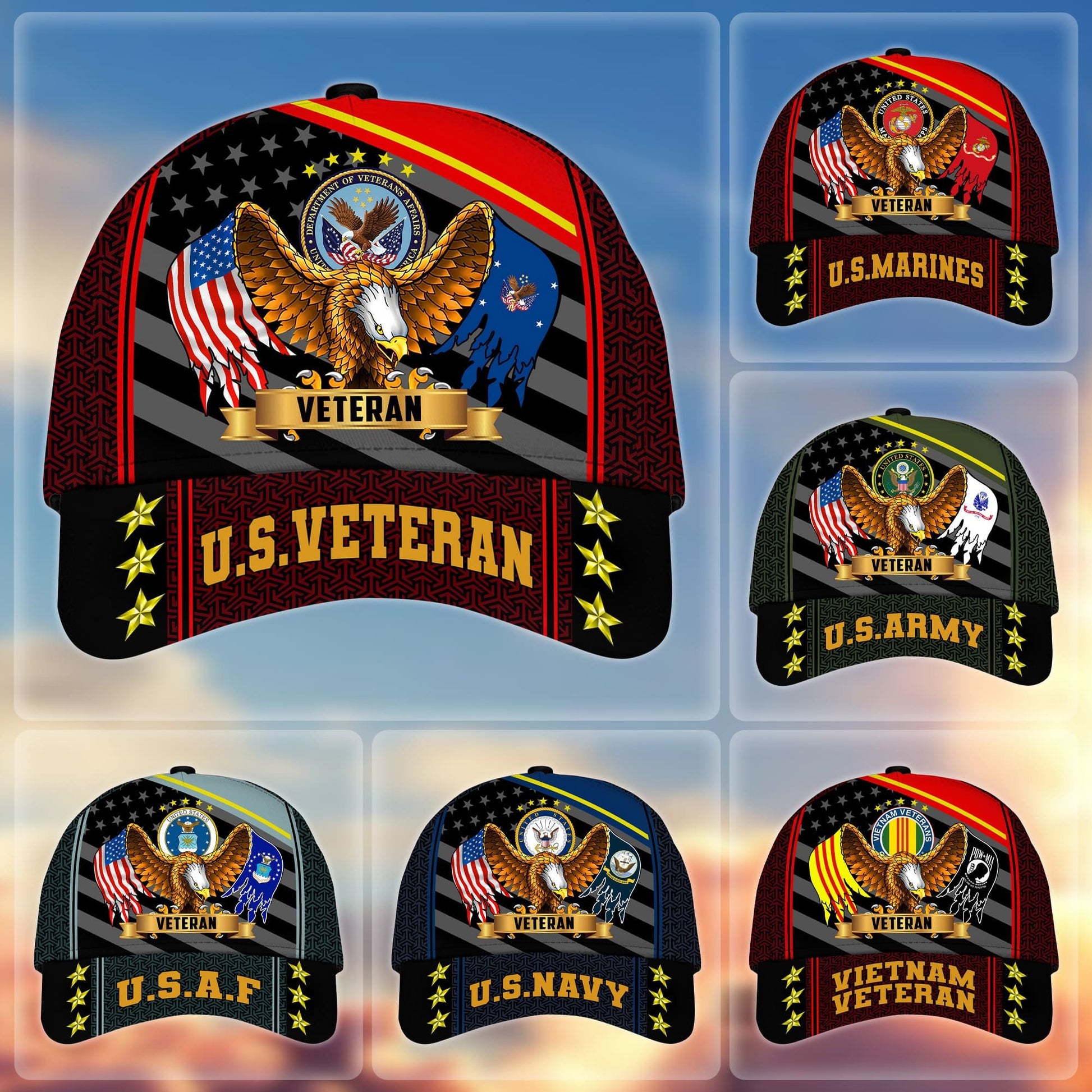 Premium Eagle US Veterans Cap huda200703