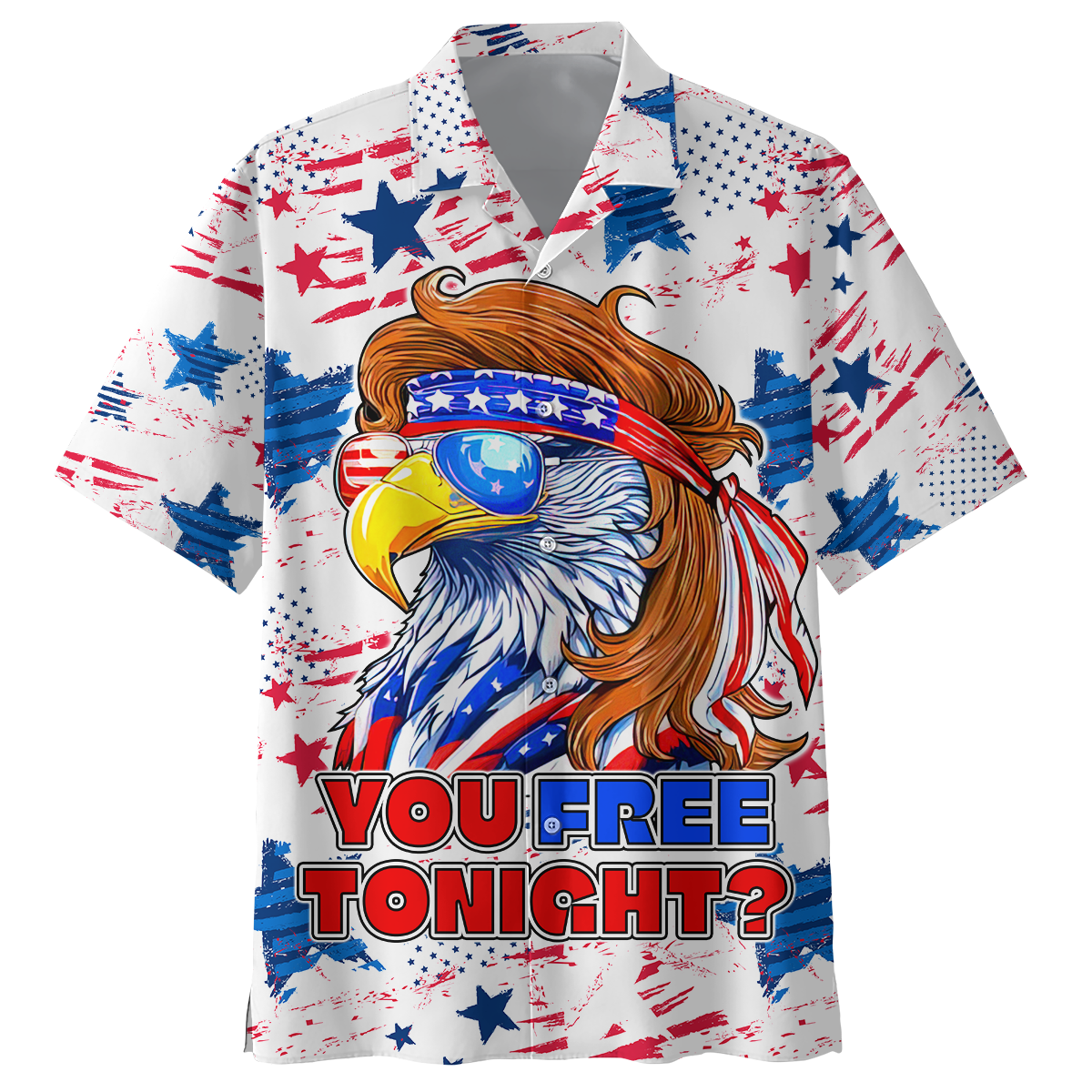 Eagle - Independence Day - Unisex Hawaiian Shirt , Gifts for veterans