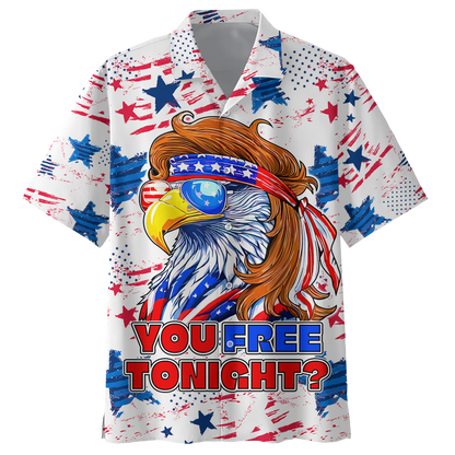 Eagle - Independence Day - Unisex Hawaiian Shirt , Gifts for veterans