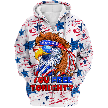 Eagle - Independence Day - Unisex Hawaiian Shirt , Gifts for veterans