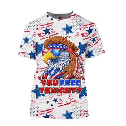 Eagle - Independence Day - Unisex Hawaiian Shirt , Gifts for veterans
