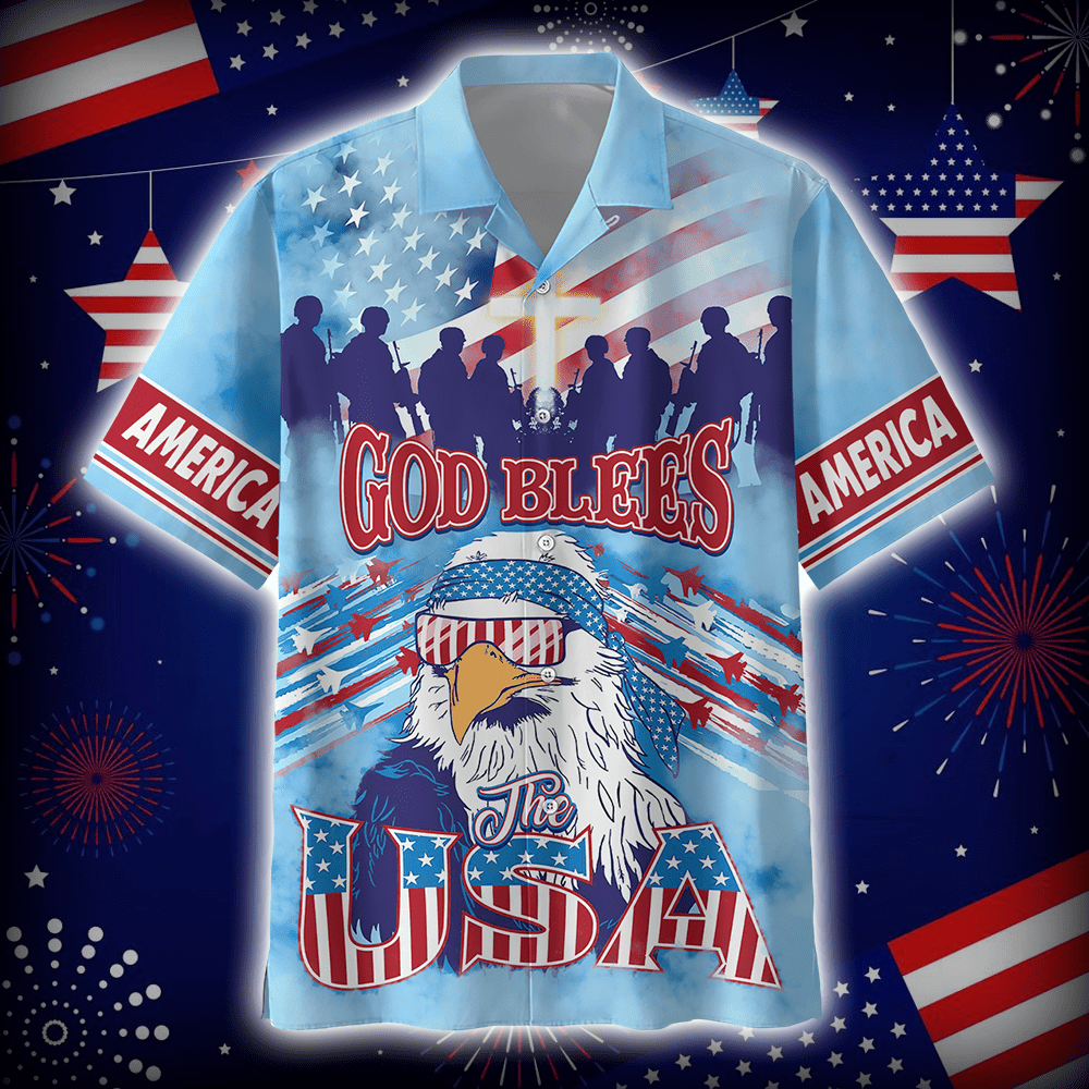 God Blees The USA - 3D All Over Printed Unisex Shirts , Gifts for veterans, easychoo.com