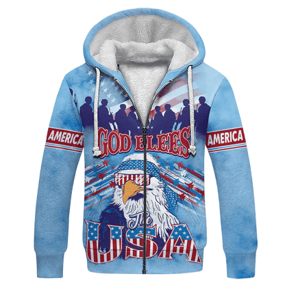 God Blees The USA - 3D All Over Printed Unisex Shirts , Gifts for veterans, easychoo.com