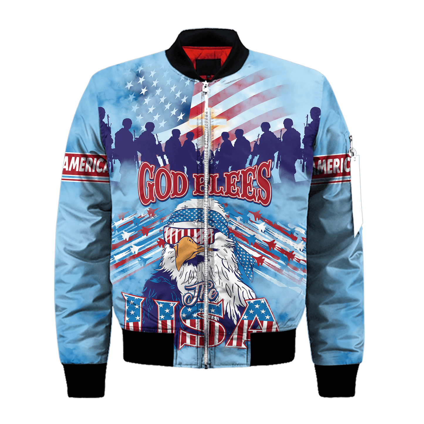 God Blees The USA - 3D All Over Printed Unisex Shirts , Gifts for veterans, easychoo.com