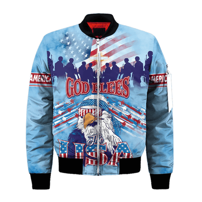 God Blees The USA - 3D All Over Printed Unisex Shirts , Gifts for veterans, easychoo.com