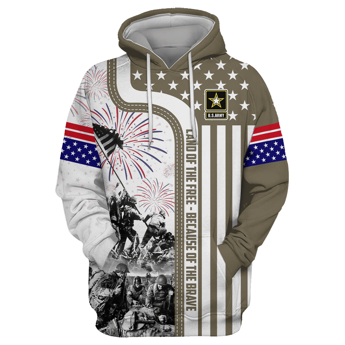 Apparel 4TH Of July - Land of the Free Because of the Brave , Gifts for veterans