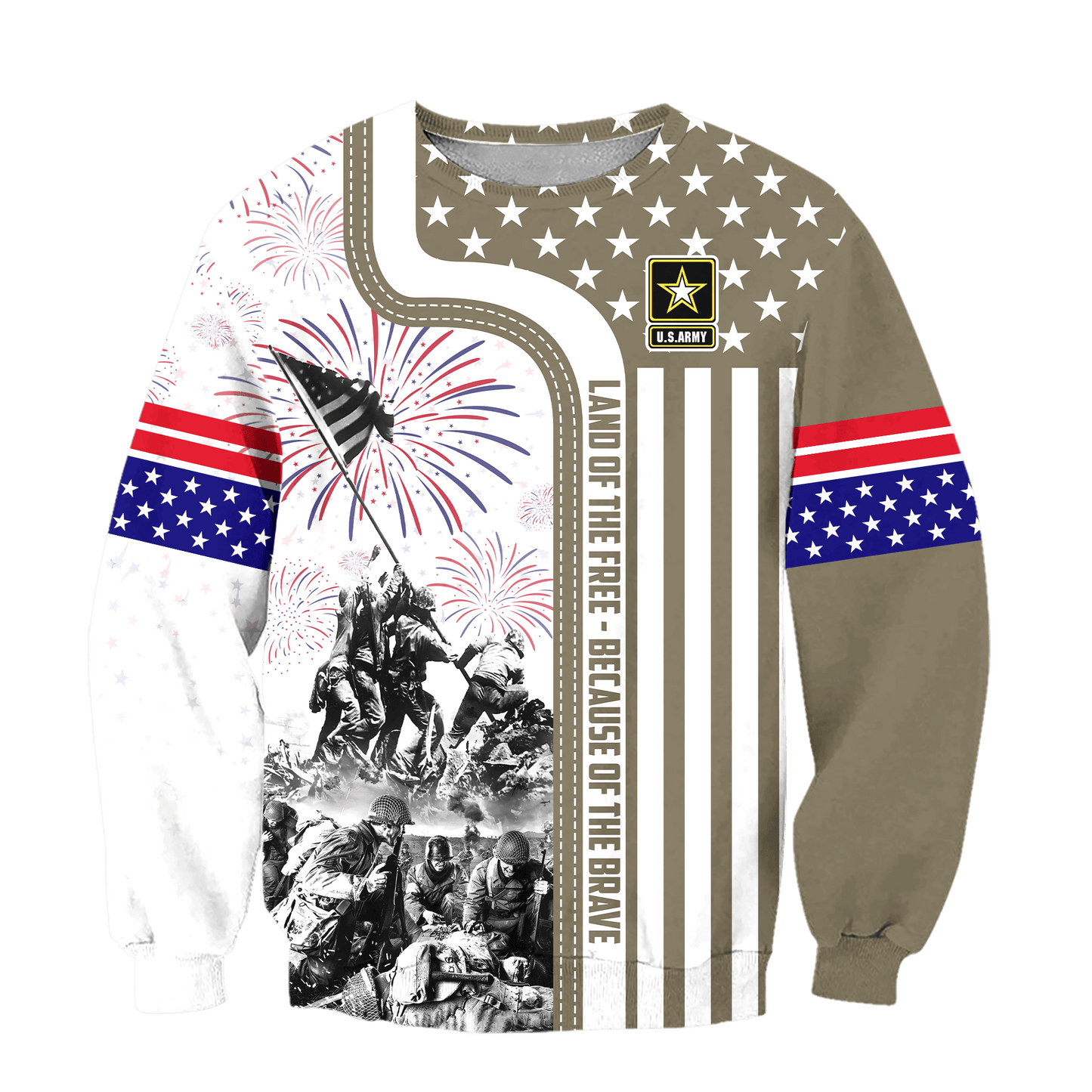 Apparel 4TH Of July - Land of the Free Because of the Brave , Gifts for veterans