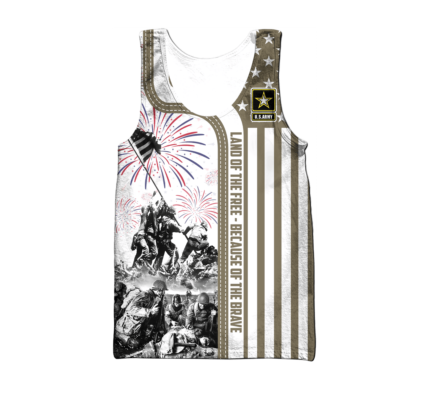 Apparel 4TH Of July - Land of the Free Because of the Brave , Gifts for veterans