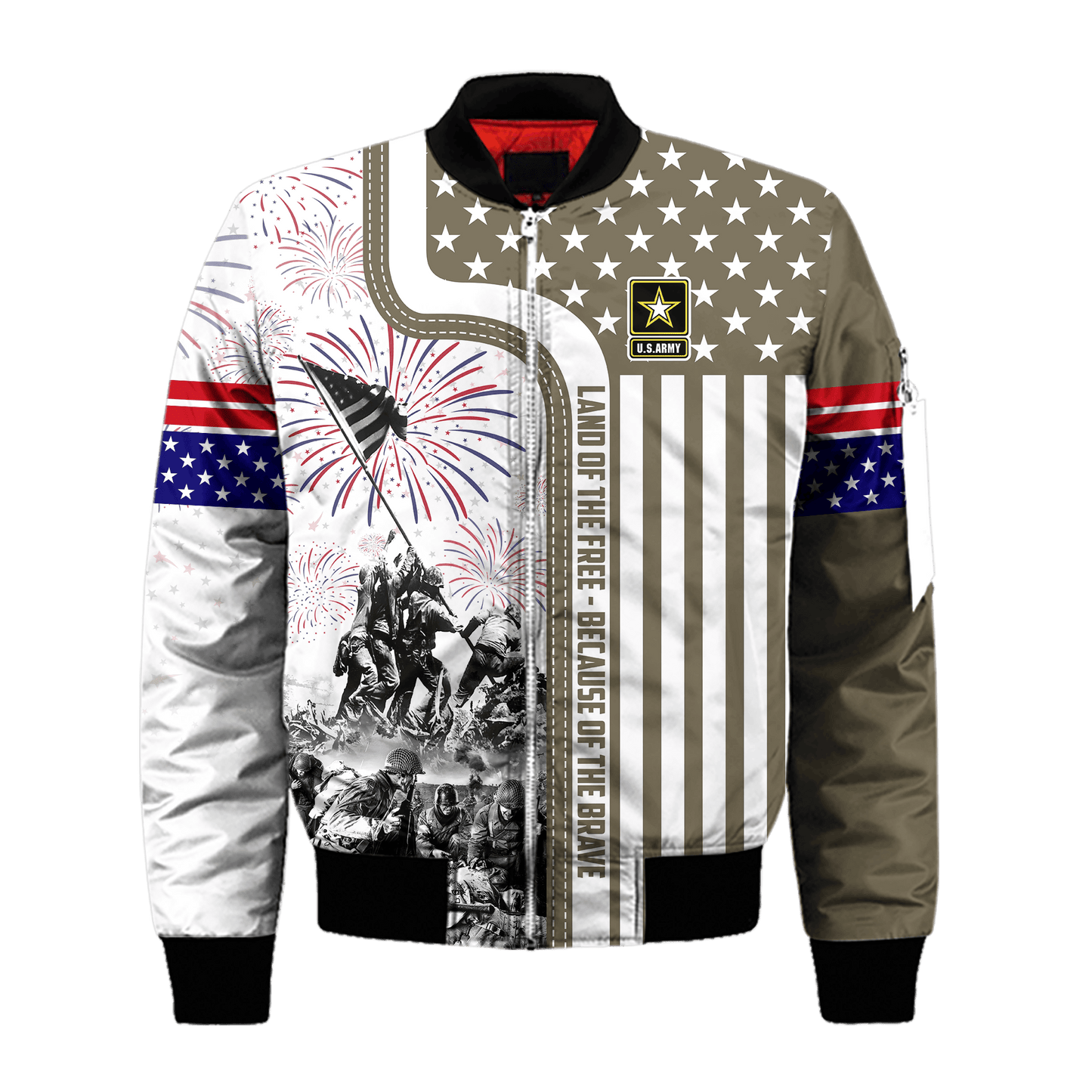 Apparel 4TH Of July - Land of the Free Because of the Brave , Gifts for veterans