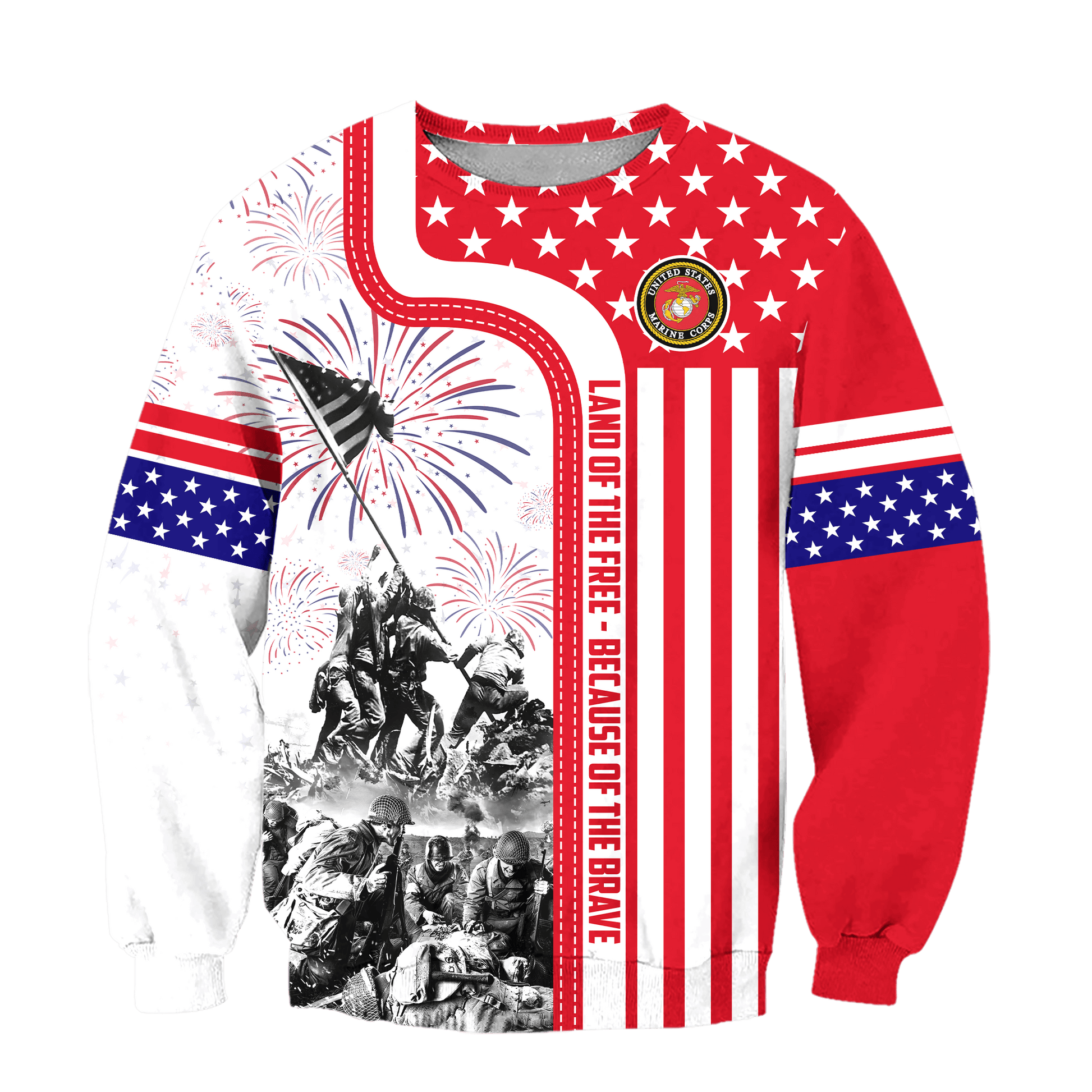 Apparel 4TH Of July - Land of the Free Because of the Brave , Gifts for veterans, easychoo.com