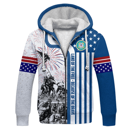 Apparel 4TH Of July - Land of the Free Because of the Brave , Gifts for veterans