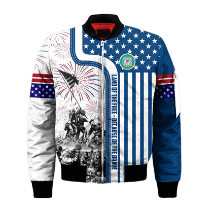 Apparel 4TH Of July - Land of the Free Because of the Brave , Gifts for veterans