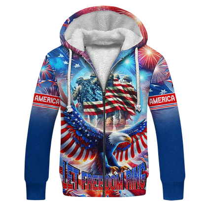 Apparel, Independence Day, Let Freedom Ring - US Veterans Shirts , Gifts for veterans