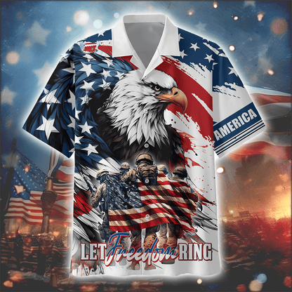 Apparel, Independence Day, Let Freedom Ring - US Veterans Shirts , Gifts for veterans