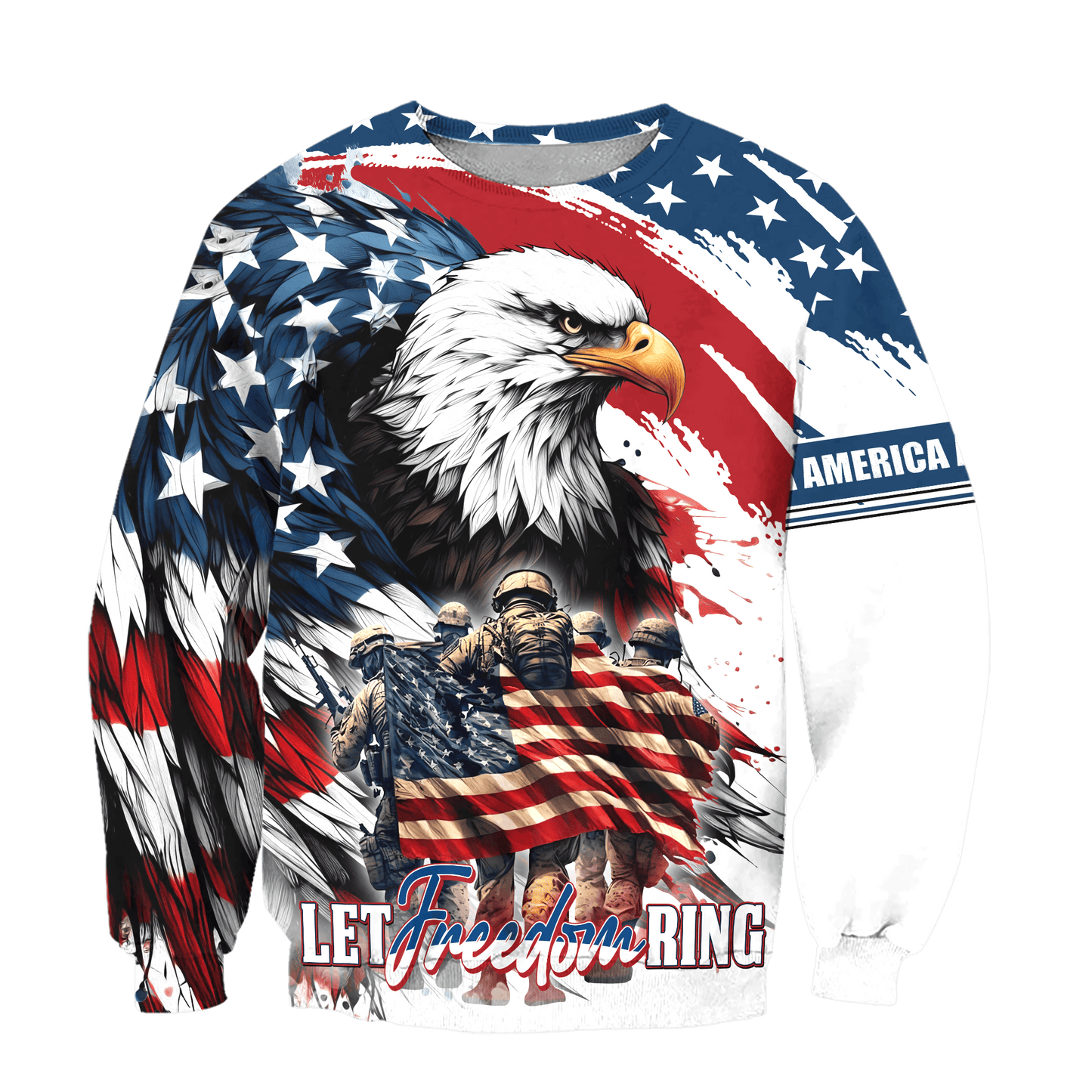 Apparel, Independence Day, Let Freedom Ring - US Veterans Shirts, easychoo.com