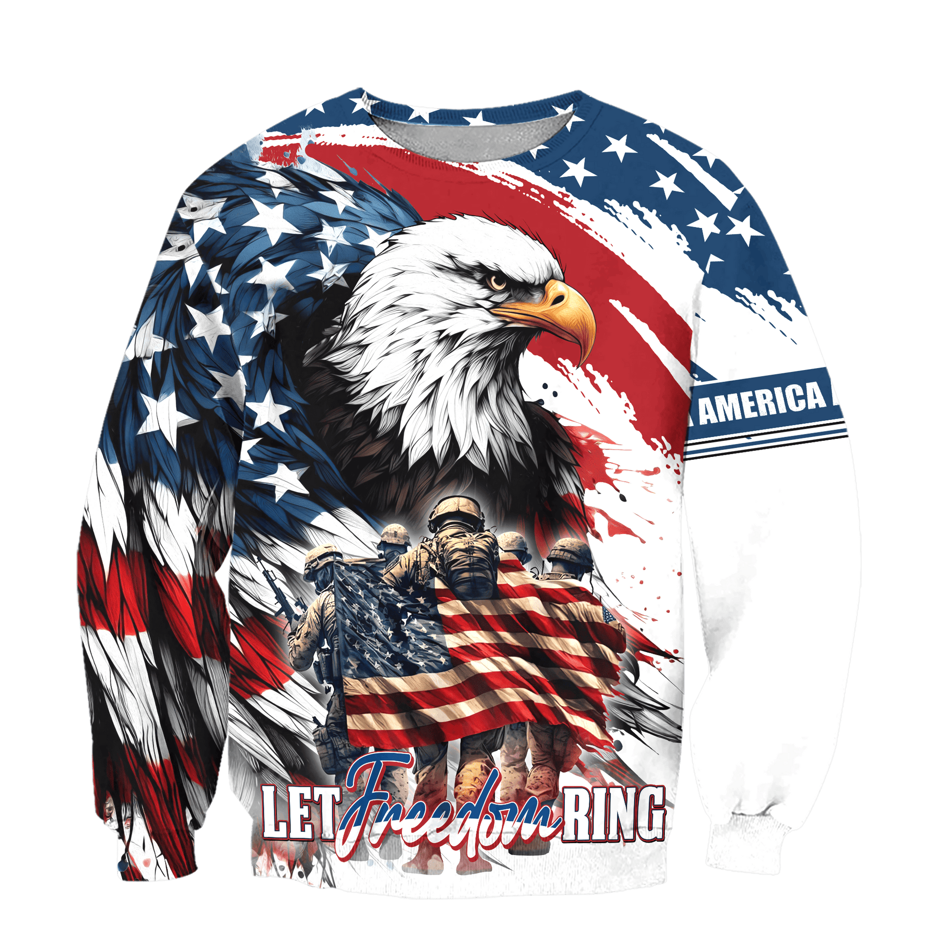 Apparel, Independence Day, Let Freedom Ring - US Veterans Shirts, easychoo.com