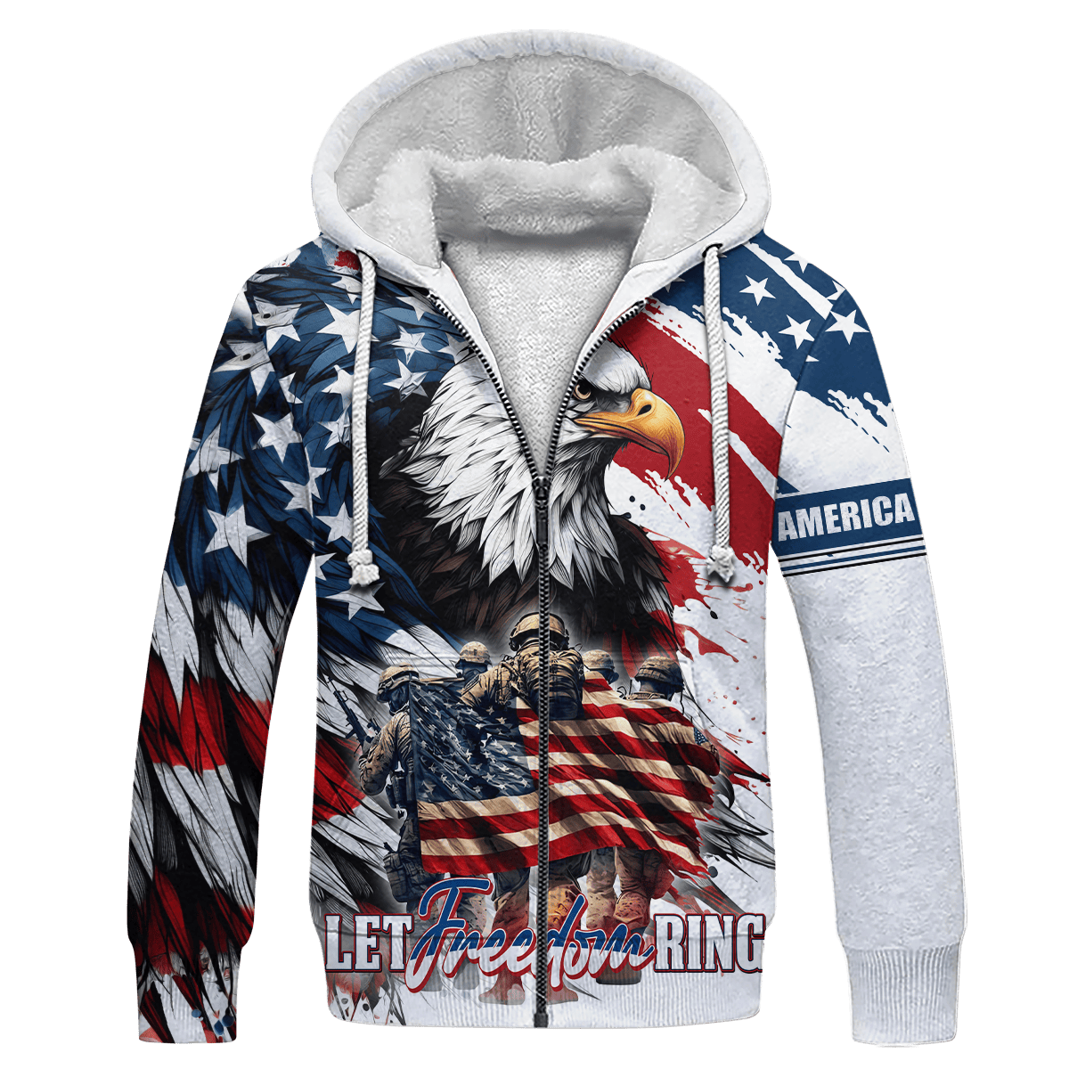 Apparel, Independence Day, Let Freedom Ring - US Veterans Shirts, easychoo.com