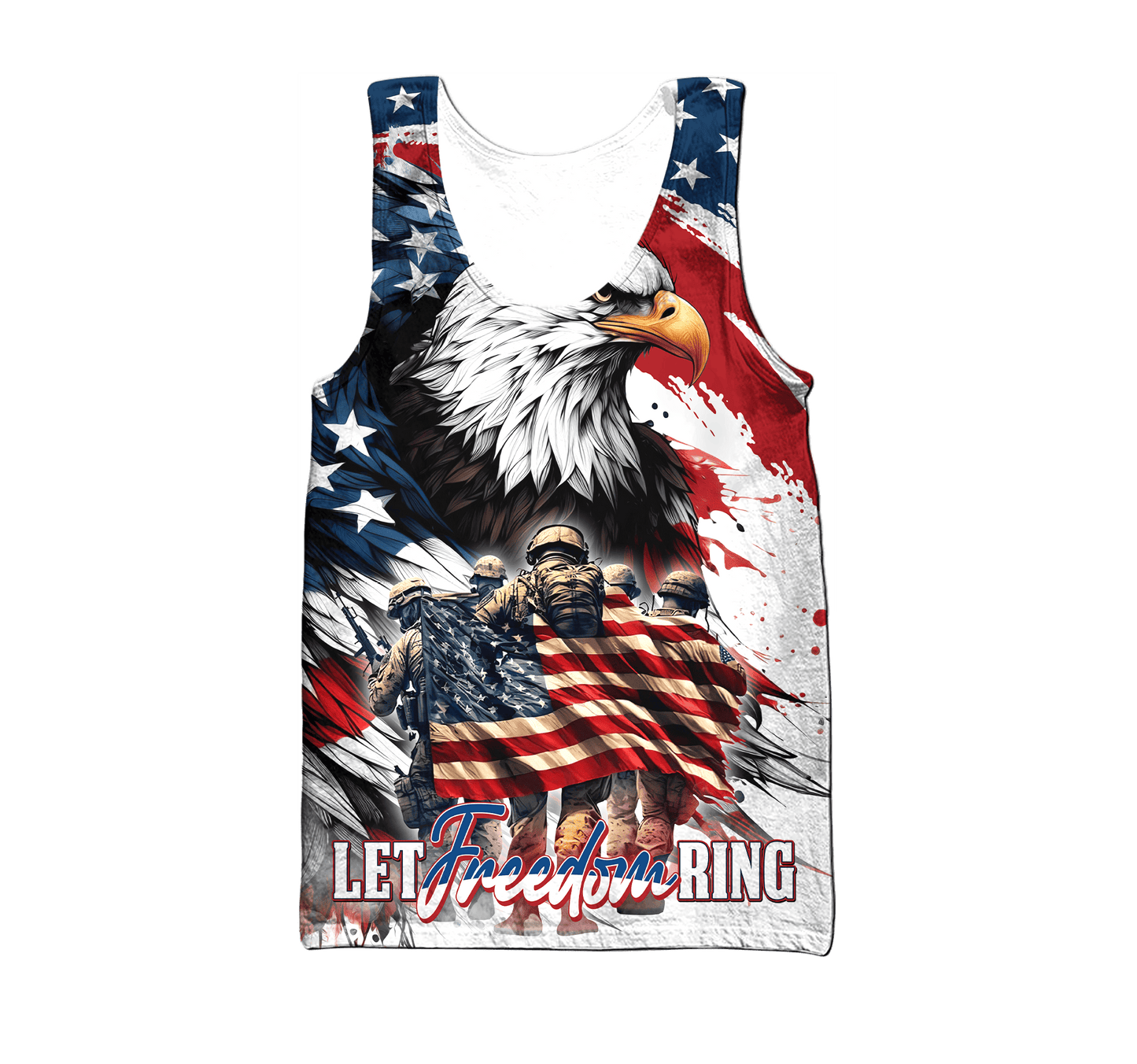 Apparel, Independence Day, Let Freedom Ring - US Veterans Shirts, easychoo.com