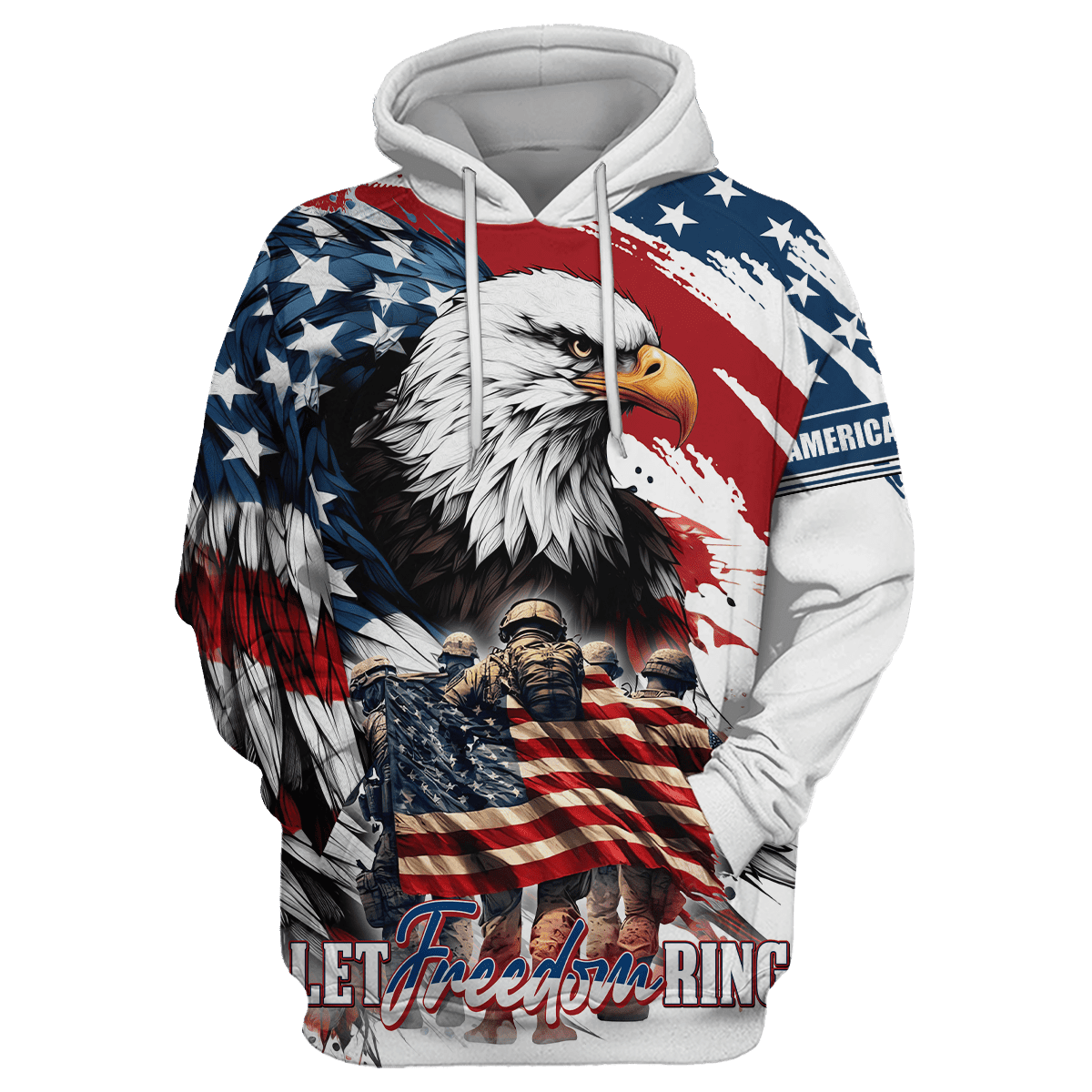 Apparel, Independence Day, Let Freedom Ring - US Veterans Shirts, easychoo.com