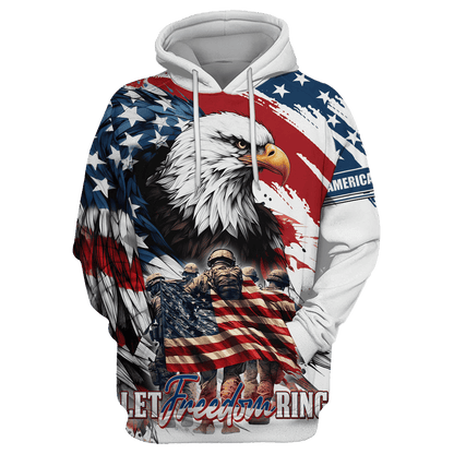 Apparel, Independence Day, Let Freedom Ring - US Veterans Shirts, easychoo.com