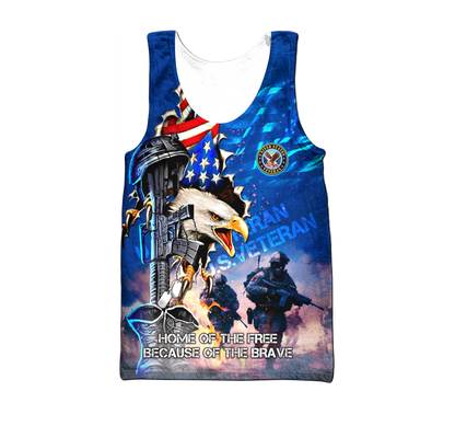 Veteran - Freedom veteran all over prints hawaiian shirt, zip hoodie 2025 , gifts for veterans, easychoo.com