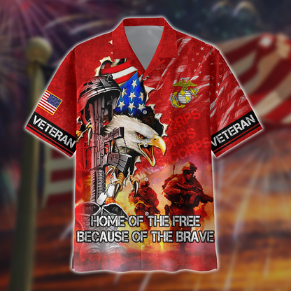 INDEPENDENCE DAY - FREEDOM ALL OVER PRINTS HAWAIIAN SHIRT 2025 , Gifts for veterans