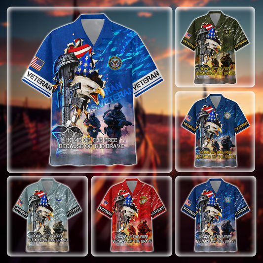 INDEPENDENCE DAY - FREEDOM ALL OVER PRINTS HAWAIIAN SHIRT 2025 , Gifts for veterans