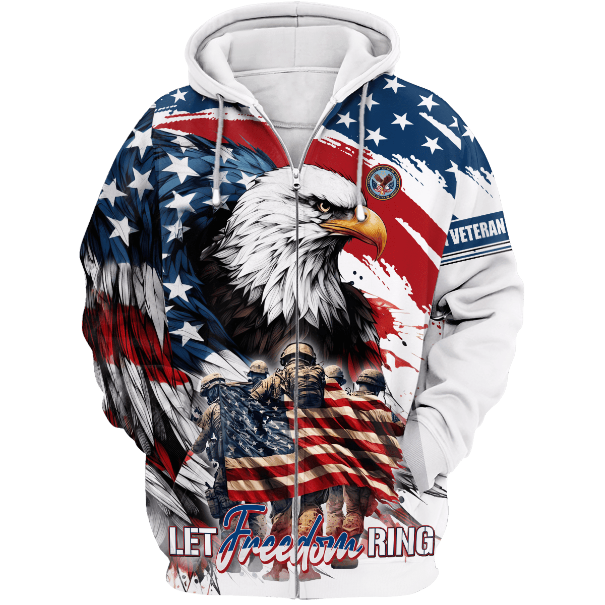 Apparel, Independence Day, Let Freedom Ring - US Veterans Shirts , Gifts for veterans